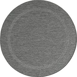 Mia's Teppiche Lara In- and Outdoor Rug, Flat Fabric, 160 cm, round, Anthracite