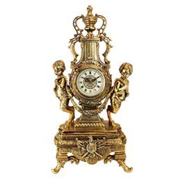 Design Toscano Grande Chateau Beaumont Mantel Clock, 61 cm, Polyresin, Gold, 24 Inch