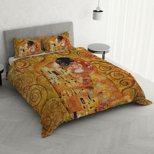 Italian Bed Linen ARTE Digital Print Full Coverage Duvet Cover Set, AR101, Double