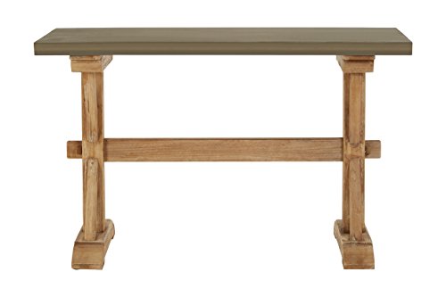 Premier Housewares Pompeii Wooden Console Table, Wood, Natural