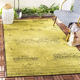 Safavieh Traditional Indoor Woven Rectangle Area Rug, Palacio Collection, PAL129, in Black / Green, 152 X 244 cm for Living Room, Bedroom or Any Indoor Space