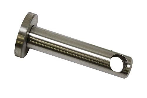 Gardinia Support with Metal Mounting Plate for Curtain Pole Single Track Closed New York Series Diameter 12 mm Bracket Length 7.5 cm Stainless Steel