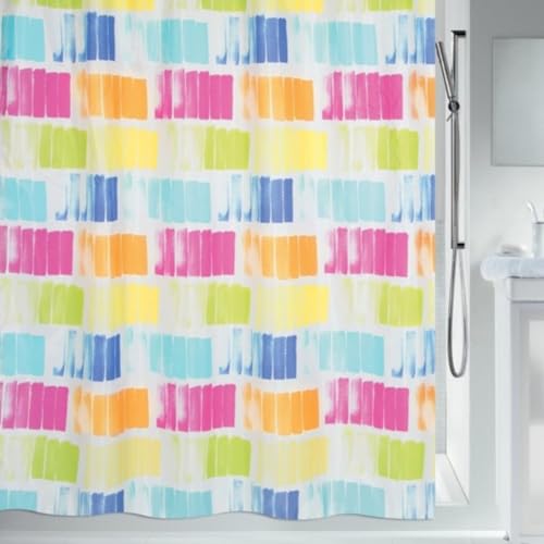 Spirella Shower Curtain Textile Pittore Multi-Coloured 240 x 180 cm Various Sizes
