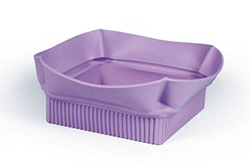 Silikomart - Lily 03 Multi-Purpose Silicone Basket, Lilac Color, Dimensions 240 x 240 mm h80 mm, Made in Italy