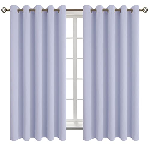 BGment Blackout Curtains - Grommet Thermal Insulated Room Darkening Bedroom and Living Room Curtains, Set of 2 Panels (70 x 63 Inch, Lavander)