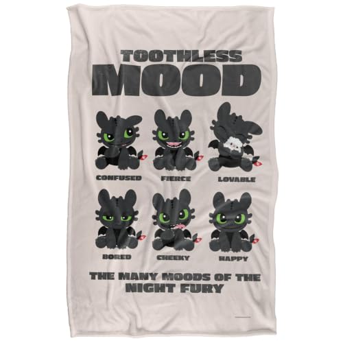Moods Of Toothless Silky Touch Super Soft Throw Blanket 91 x 147 Cm
