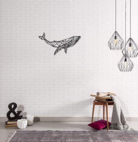 Homemania Wall Decoration 56 x 0.15 x 31 cm Black