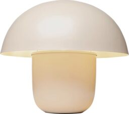KARE Design Table Lamp Mushroom, Beige, Metal, Bedside Lamp, Elegant Lighting, Room Decor, Bedroom, Living Room, Bulb Not Included, 44 x 50 x 50 cm (H/W/D)
