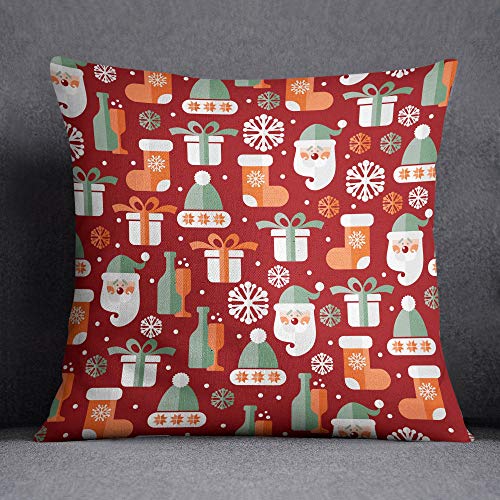 Questo Casa Christmas Tree Cushion Cover with Invisible Zipper Cushion Cover Decorative Cushion Cover Home Decor Sofa Coffee House Size 45 x 45 cm - Designed and Made in Turkey