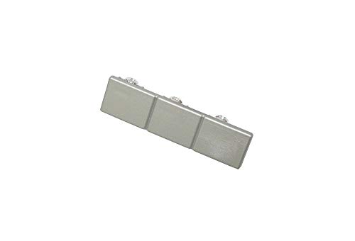 Gardinia End Piece For 3-Track Curtain Rods, 2-Pack, Atlanta Series, Plastic, Silver