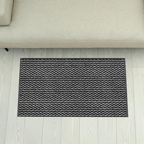 Wash+Dry Doormat Duo Pepper 60 x 90 cm, Washable for Indoor and Outdoor Use
