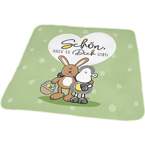Sheepworld 73806 Magic Towel with Beautiful Motif, Guest Towel, 30 cm x 30 cm, Cotton, Square Pressed, Gift Easter, Easter Nest, Easter Decoration
