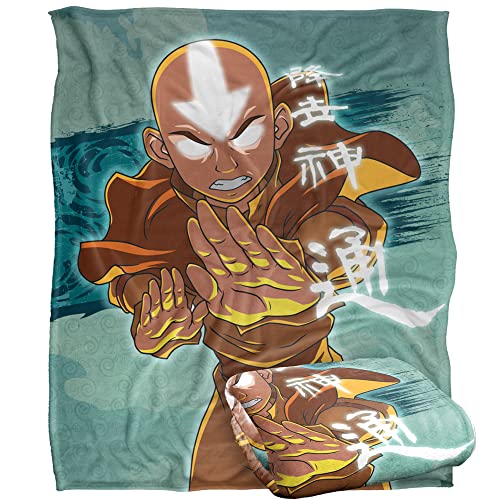 Avatar The Last Airbender Aand Anime Silky Touch Super Soft Throw Blanket 152 X 127 cm, White