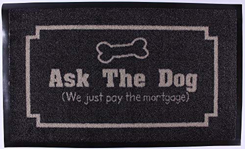 Decorative Coir Entrance Door Mat Ask the dog… 75 cm x 45 cm