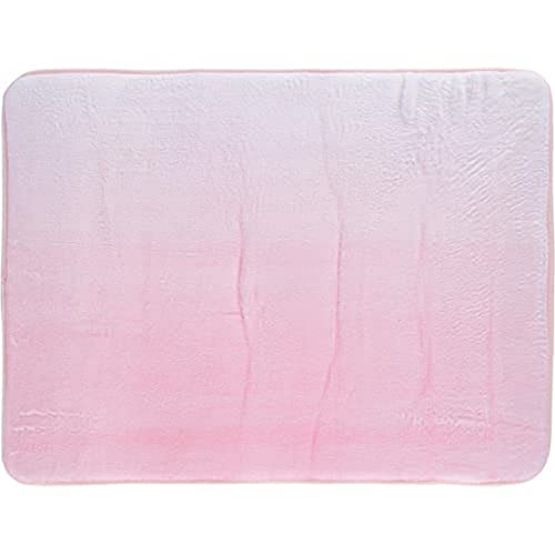 Bath mat of memory foam 70x50cm rolled Sugar pink