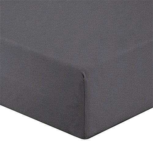 Gabel DiPi?? Colore e Benessere Bottom Sheet, Percale 200x175x0.3 cm anthracite