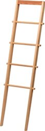 dobar® Green Label 29745FSC Large Towel Ladder - Clothes Rack Solid Wood - Towel Rack 4 Rungs - Towel Holder for Bath Towels/Clothes - Decorative Ladder Wall Mounted - 42 x 4 x 142 cm - Natural
