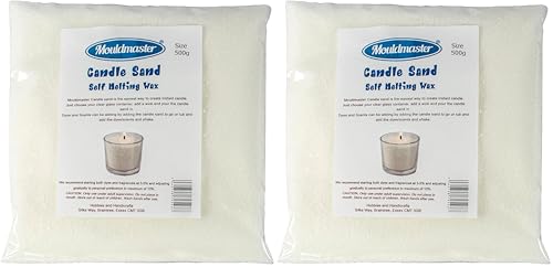 Mouldmaster Candle Sand Wax Granules Self Melting Wax 500g (Pack of 2)