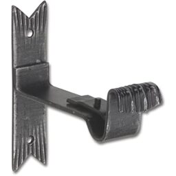 Schösswender Curtain Pole Holder Rustic Twisted – Bracket Curtain Rod Single Track Wrought Iron Black