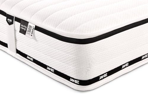JAY-BE Flex Ultra-Firm Mattress, Pocket Sprung, 21cm Deep, Posture Support Mattress, Hypoallergenic, Breathable, Moisture Wicking, Regulate Temperature, 5ft Kingsize (200 x 150 x 21cm)