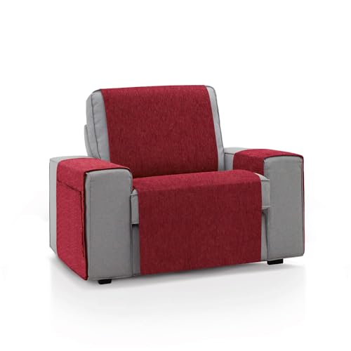 ECOMMERC3 - Sofa Cover Size 1 Seater 55 x 220 cm - Red Sofa Cover Soft Touch 100% Made in Spain