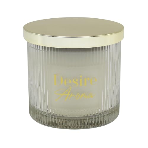 Lesser & Pavey White Tea Candle 400g Desire Aroma for Home & Decor - Long Burning Aromatherapy Candle Set for Relaxation & Air Freshner - Large Scented Candles Gifts for Women & Men