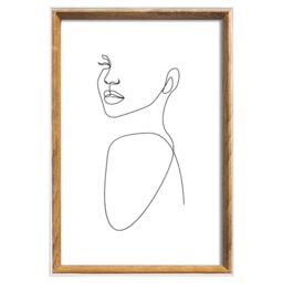 walther design Silhouette Picture Frame, Natural, 18 x 24 cm