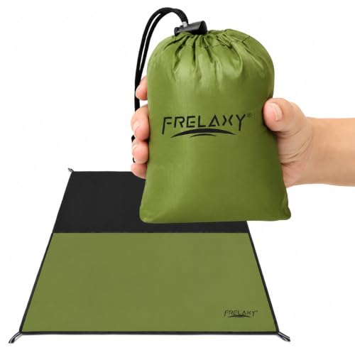 Frelaxy Pocket Picnic Blanket, Waterproof Blanket for Beach Festival - Lightweight compact design, Multi-use outdoor blanket, Waterproof & sandproof material, Easy to carry, Picnic, Camping