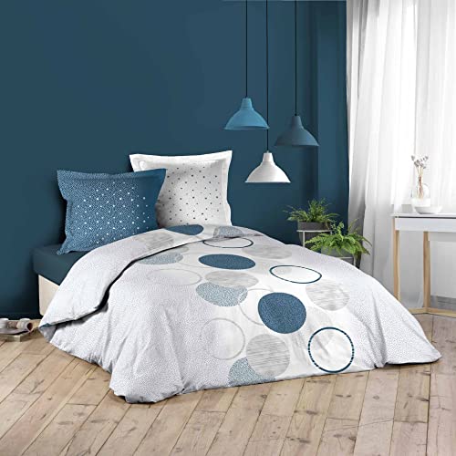 Douceur d'Intérieur, 3-Piece Bedding Set (240 x 220 cm) Milky Way, 100% Cotton