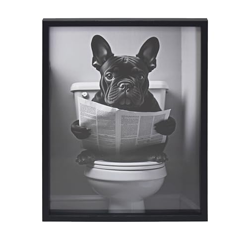 Lesser & Pavey Wall Art – French Bulldog for Living Room Decor & Bedroom Walls - Stylish Canvas Wall Art for Home Decor & Decorative Home Accessories - Lovely Birthday Gifts for Women & Men