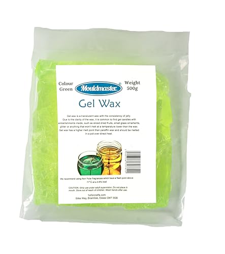 Gel Wax for Candle Making Green 500g