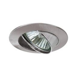 Paulmann Premium Line 98878 LED Recessed Light 230 V Brushed Iron Spotlight Pivoting Recessed Ceiling Light GU10 Max. 1 x 50 W Recessed Light 230 V