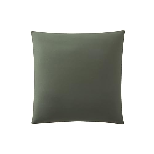 Two-Tone Cotton Pillowcase, Bons Jours, Green, 65 x 65 cm, Essix