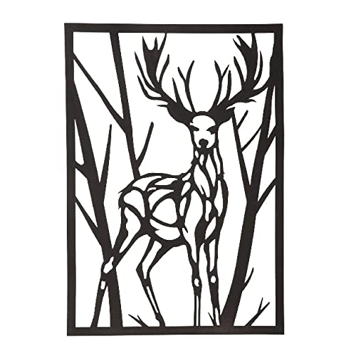 Homemania Wall Decoration, Metal, Black, Standard
