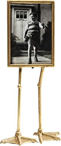 Kare Design Duck Feet Vertical Photo Frame, Gold, 38 x 19 x 9 cm, Table Frame, Portrait, Vertical, Modern, Freestanding, Glass Front, Gallery Look, Home Accessory, Living Room