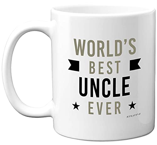Best Uncle, Birthday Presents for Perfect Christmas from Niece Nephew, Mug - World's Best Uncle Ever, Birthday Presents for Perfect Christmas from Niece Nephew, Mug for Him