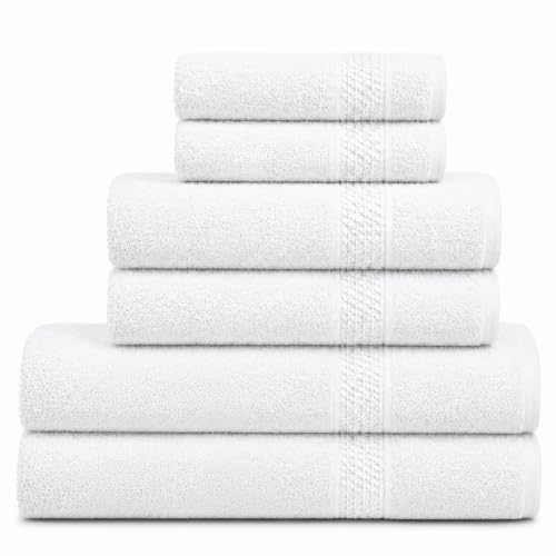 Komfortec Hand Towel Set 6 Pieces 100% Cotton