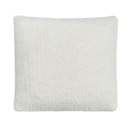 "Sleepdown Filled Cushion Boucle Chenille Soft Touch Fluffy Decorative Square Cushion Home Decor Sofa Bedroom 18"" x 18 - Cream - 45cm x 45cm, 5056557516759"