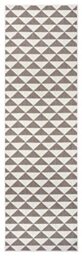 NORTHRUGS Indoor and Outdoor Rug Tahiti 80 x 250 cm - Reversible Rug Weatherproof Modern Design Geometric Pattern Runner for Balcony Patio Garden Conservatory Living Room Rug Waterproof Linen