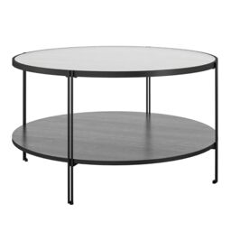 DHP Furniture Wainwright Coffee Table Black Oak Look