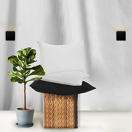 GC GAVENO CAVAILIA 100% Egyptian Cotton Fitted, 200 TC Bed Sheets Oxford, White, Housewife Pillowcases
