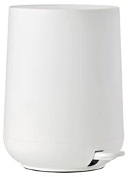 Zone Denmark Nova Pedal Bin, Cosmetic Bathroom Bin, Small Waste Bin for Bathroom, 3 Litre, Ø 20.5 cm, Height 23.5 cm, White