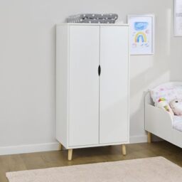 Liberty House Toys Kids White & Pinewood Wardrobe