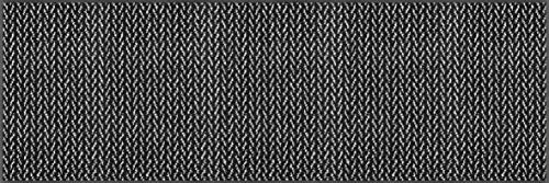 Wash + Dry Design Door Mat Polyamide 60 x 180 cm Black