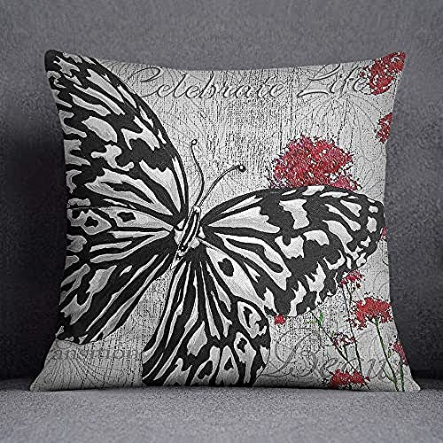 Bonamaison Decorative Cushion Cover, Throw Pillow Case, Size: 45X45 Cm - Designed and Manufactured in Turkey