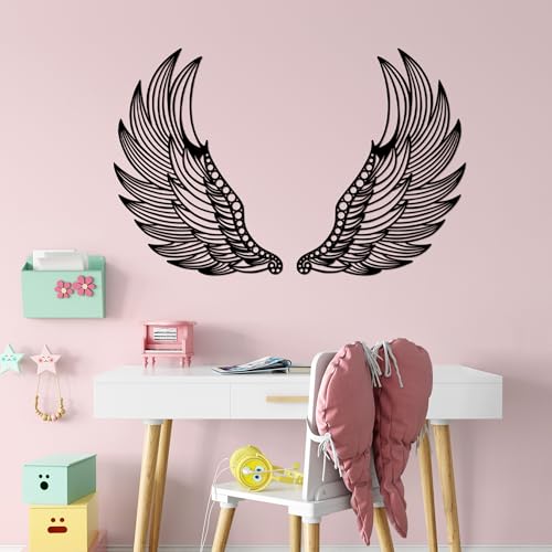 Stylish Black Decorative Metal Wall Accessory (2 Pieces), 48 x 65 cm - 100% Metal, 1.5 mm Thickness - Perfect for Modern Home Decor & Art Display