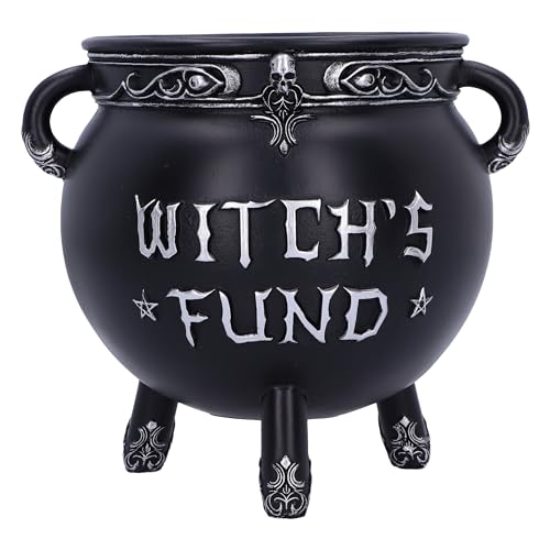 Nemesis Now Witch's Fund Money Box, Resin, Black, 16.5cm