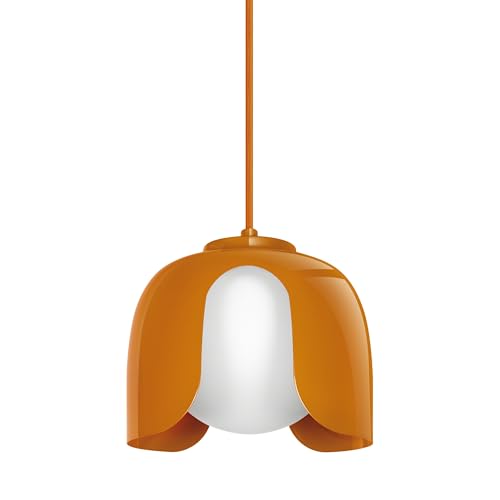 OSRAM Decor Corolle Pendant Light E27 Orange Metal Glass