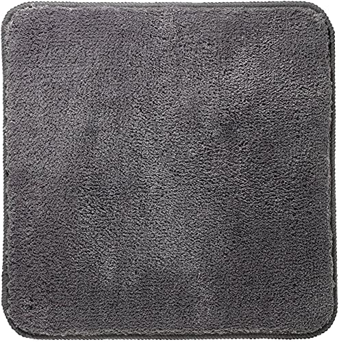 Sealskin Angora Bath Mat, Polyester, Grey, 60 x 2 x 60 cm