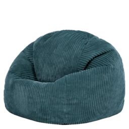 icon Kingston Kids Cord Bean Bag with Filling Included, Teal - Made in the UK, Kids Beanbag, Soft Corduroy Fabric, Floor Chair for Playroom or Bedroom
